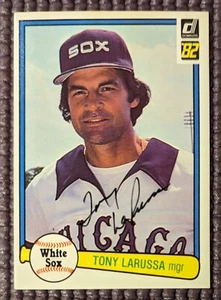 Autogramm 1982 Donruss Tony LaRussa #319 White Sox A's Cardinals NM HOF - Bild 1 von 1