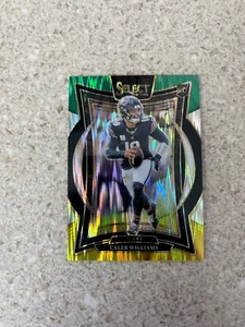 Caleb Williams Green Yellow Prizm Shock 2024 Rookie Panini Select Concourse #25 - Picture 1 of 2