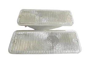 FORD Pair CLEAR Front Parking Light Marker Truck F100 F150 73 74 75 76 77 - Picture 1 of 12