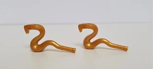 Lego Ninjago Spares - 2 x Pearl Gold Snakes (Raised) - 4654026 - Picture 1 of 1