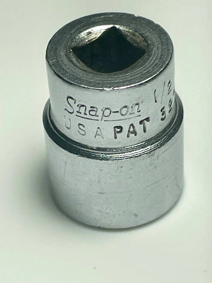 SNAP-ON TOOLS TM16  1/2" Sae 1/4" DRIVE  SHALLOW 6 POINT SOCKET NICE USA TM16 - Image 1 of 4