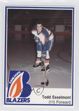 1989-90 Kamloops Blazers Team Issue Todd Esselmont #11