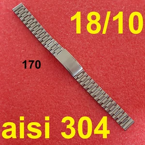 cinturino ansa 12mm ref aisi 304 18/10 bracelet strap watch band stainless steel - Picture 1 of 8