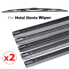 2Pcs 6mm 8mm Auto Rubber Metal Wiper Blades Refill 14"/16"/22"/24"/26" Cut Size