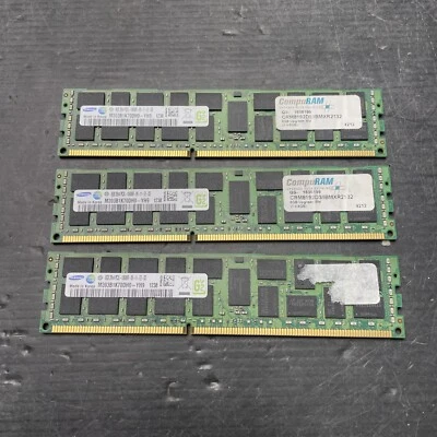 3x M393B1K70DH0-CK0 Samsung 8 GB DDR3-1600 RDIMM PC3-12800R 2Rx4 RAM (M8-1#d) - Bild 1 von 2