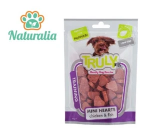 SNACK CANE TRULY - MINI CUORI POLLO E PESCE - 90G - Imagen 1 de 1