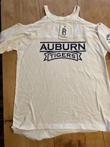 Auburn Tigers Womens Cold Shoulder Shirt. Size Large New With Tags - Picture 1 of 3