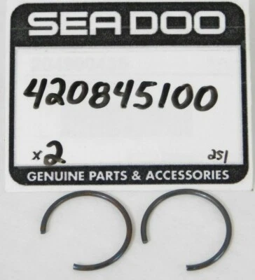 2 NEW Sea-Doo GS GSX GTI GTX 3D SPX GTS OEM GSX #20 Piston Circlip OEM 420845100 - Image 1 of 3