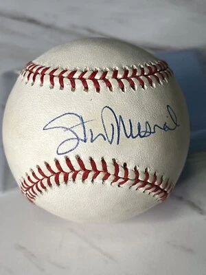 Stan Musial Cardinals Signed ONLB “The Man” Baseball White HOF Beckett BL93085 - Image 1 of 4