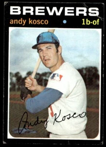1971 Topps #746 Andy Kosco Milwaukee Brewers VG-VGEX Crease - Bild 1 von 2