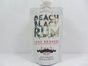 BEACH BLACK RUM ADVANCED 400X BRONZER 3.4 OZ TANNING LOTION - Picture 1 of 1