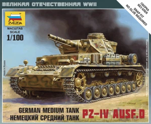 Kit Modelo 1/100 PZ-IV Ausf.D.Tanque Medio Alemán Zvezda 6151.Arte de la Táctica. - Imagen 1 de 10