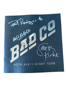 BAD COMPANY signed Autogramm signiert "40th Anniversary Tour" Tourbuch Tourbook - Picture 1 of 4