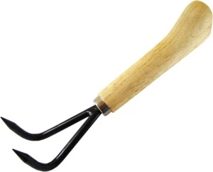 220 mm Kohlenstoffstahl Wurzelhaken (2 Zinken) - Bild 1 von 1