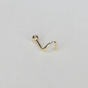 Brand New Genuine Solid Yellow 9ct 9k Gold 2.5mm Nose Stud Stamped 375 - Picture 1 of 14