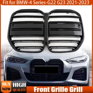 Parrilla delantera estilo CLS negro brillante para BMW Serie 4 2021-2023 G22 G23 430i M440i - Imagen 1 de 15