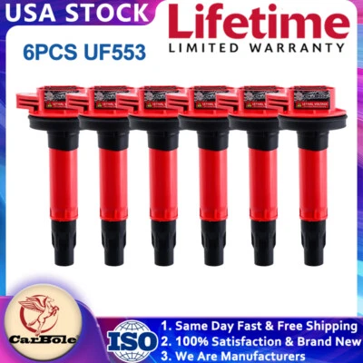 6X Ignition Coil Bobina for 2011 2012 2013 2014 Ford Edge 3.5L 3.7L UF553 DG520 — 第 1/4 张图片