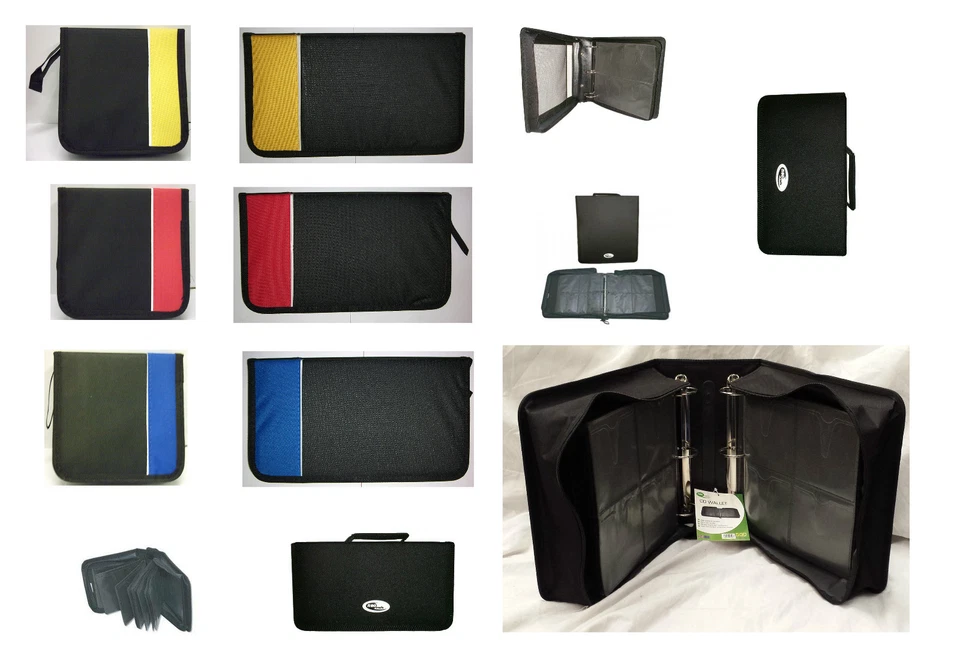 CD DVD Disc Carry Case Wallet Storage Folder Ring Binder 48 96 120 240 400 500 - Image 1 of 1