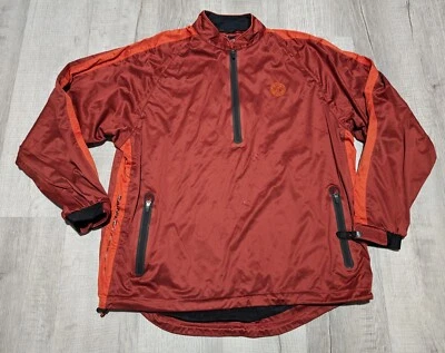 Sun Mountain Rainflex LS Jacket Waterproof Pullover Golf Men's Sz Large Orange  - Image 1 of 4