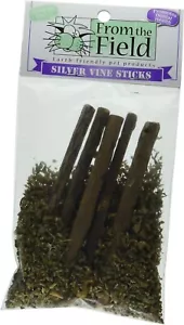 From The Field Silver Vine Chew Sticks 5 Pk With Organic Catnip Treated USA Made - Picture 1 of 1