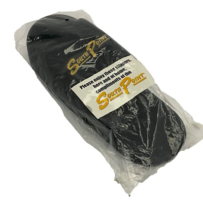 Nuevo Talla Única para la mayoría South Point Hotel Casino Negro Dorado Zapatillas Casa Zapatos Foto 1 de 2