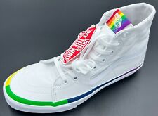 VANS SK8-Hi Tapered Rainbow Foxing Vans Off The Wall Schuhe Sneaker weiß Gr. 44