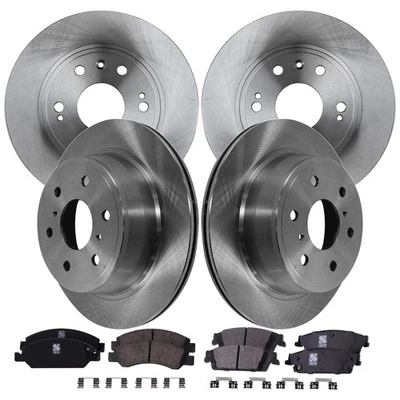 Kit de rotores y pastillas de disco de freno delanteros y traseros para Chevy Chevrolet Tahoe GMC Yukon Foto 1 de 4