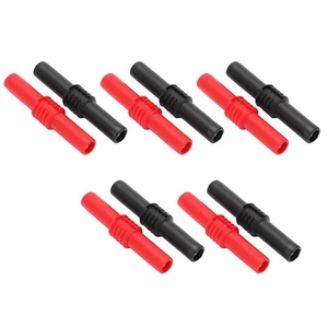 10Pcs U22 4mm Banana Plug Coupler PVC Extender Adapter For Electrical Testi ZC - Picture 1 of 23