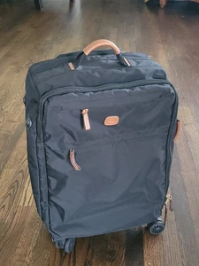 BRIC'S Siena 21” Black Spinner Suitcase Luggage Carry On Lightweight Milano NICE - Picture 1 of 16