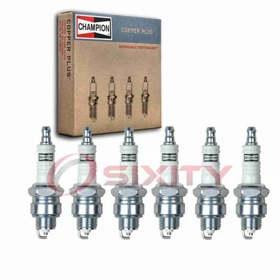6 pc Champion Copper Plus Spark Plugs for 1967-1968 GMC K25 K2500 Suburban pe - Image 1 of 4