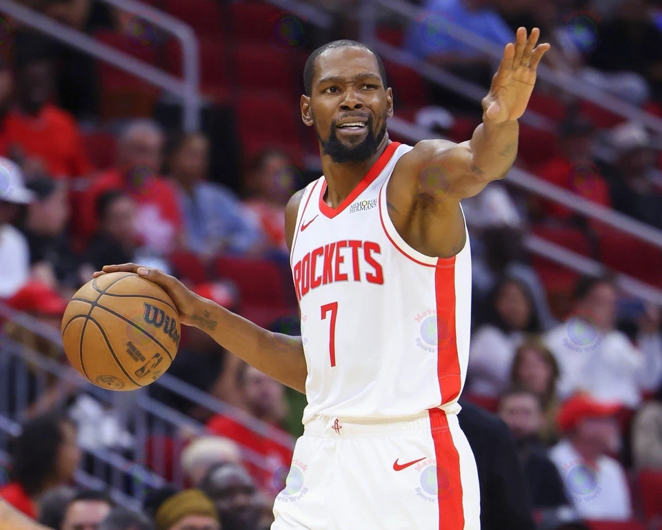 Foto 8x10 Kevin Durant Houston Rockets NBA Baloncesto Jugador Más Valioso Campeón Foto 1 de 1