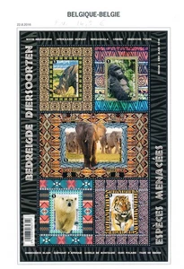 XE50633 Belgium 2016 wildlife animals good sheet MNH fv 14,5 EUR - Picture 1 of 1