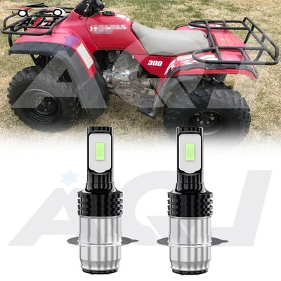 2pcs Ice blue 8000k LED Headlight Light Bulb for Honda FourTrax 200 1987-1997 - Изображение 1 из 4
