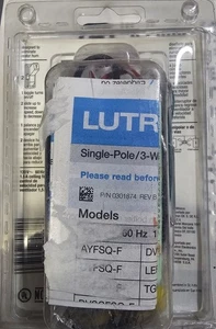 Lutron Lüftersteuerung 3-fach für 1,5A Deckenventilator TGFSQ-FH-WH Kippschalter NEU - Bild 1 von 2