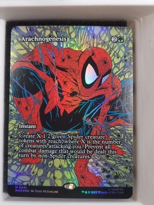 Arachnogenesis (Borderless) Marvel Universe Eternal-Legal Foil - Image 1 of 2