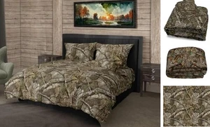  Realtree Größe, Bett in einer Tasche Set, 1 Bettdecke, 1 Spannbetttuch, 1 flach komplett Apx - Bild 1 von 6
