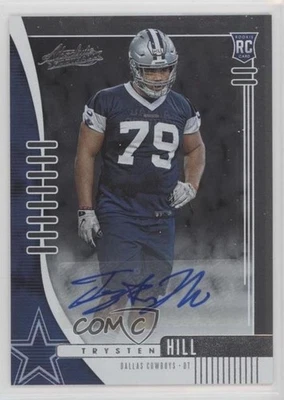 2019 Panini Absolute Rookie Signatures Trysten Hill #173 Rookie Auto RC - Image 1 of 2