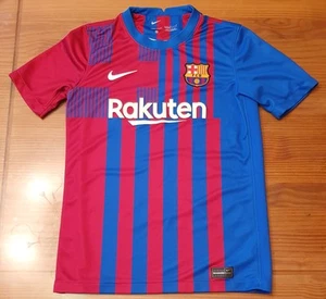 Nike Barcelona Home Football Shirt 2021/22 Kids Size L 11-12yrs Blue/Red Jersey - Picture 1 of 10
