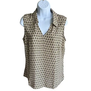 Top CAbi Bitmap 6317 diseño geométrico multicolor peplum para mujer pequeño - Imagen 1 de 6