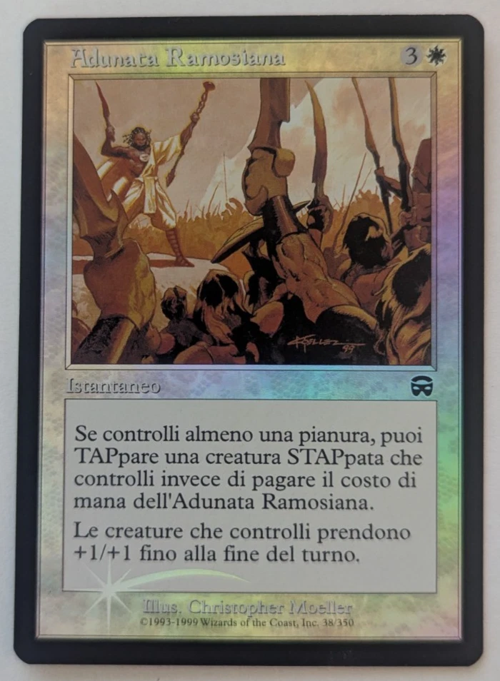 Magic Mtg Italian FOIL Mercadian Masques Ramosian Rally   near mint - Image 1 of 1