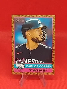 2025 Topps Heritage Carlos Correa Color Of The Year PARALLEL /76 #251 GRADABLE!! - Bild 1 von 3