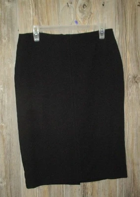 Falda de mujer White House Black Market talla 8 negra elástica carrera lápiz recto Foto 1 de 4