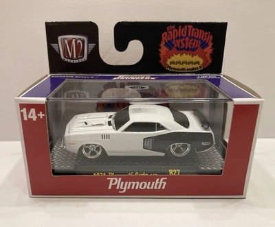 M2 Machines Ground Pounders 1971 Plymouth Cuda 440   R27 1:64 Scale - Image 1 of 4