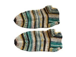 Selbstgestrickte,handgestrickte Socken , Sneaker Gr. 38 - 39, 6 Fach Wolle . - Bild 1 von 1