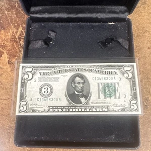 1928 A $5 FEDERAL RESERVE NOTE PHILADELPHIA GOLD ON DEMAND AU+ - Picture 1 of 8