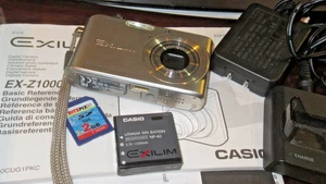 Casio EXILIM ZOOM EX-Z1000 10.1MP Digitalkamera + Box + Ladegerät + CD Akku TEILE - Bild 1 von 12
