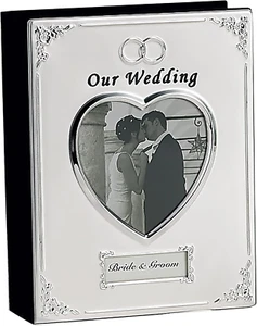 SILVER PLATED WEDDING ALBUM - Photo Album - Picture 1 of 2