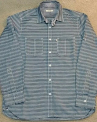 NicE AIGLE Cambray EXTERIOR Camisa a Rayas Para Hombres S AZUL Campamento Senderismo Playa SHI GRATIS Foto 1 de 3
