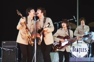 The Beatles In Concert 4x6 Bild Celebrity Print - Bild 1 von 1