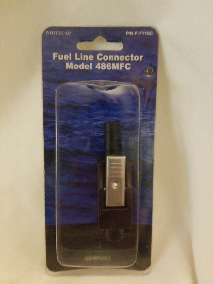 Whitecap 486MFC Mercury Clip Fuel Line Connector 3/8" Barb - Image 1 of 2